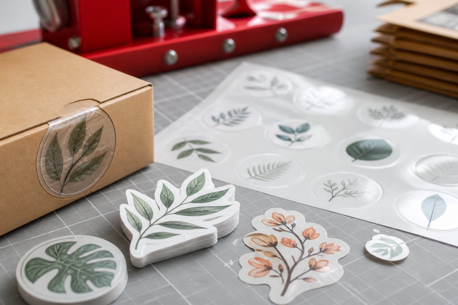 Sticker baskı fiyatları ve malzeme seçimi: şeffaf, mat, araç sticker